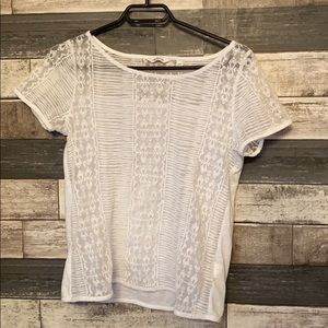 White Lacey tshirt